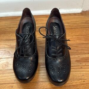 Sanita lace up oxford heels